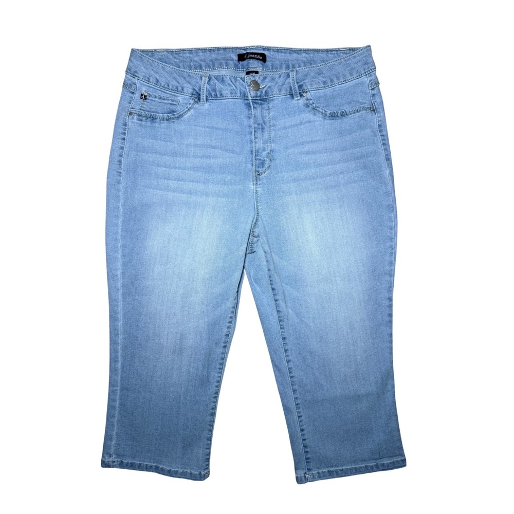 d.jeans Capri Pants Womens 16W Light Blue Denim Cropped Jeans